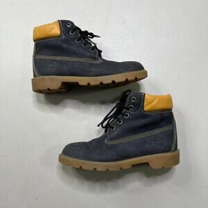 Timberland Boots Youth 2 M Boys Ankle Timberland  Boots blue Y2K retro baggy